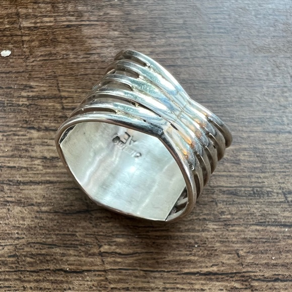 Zuni Turquoise Inlay Ring - Picture 5 of 6